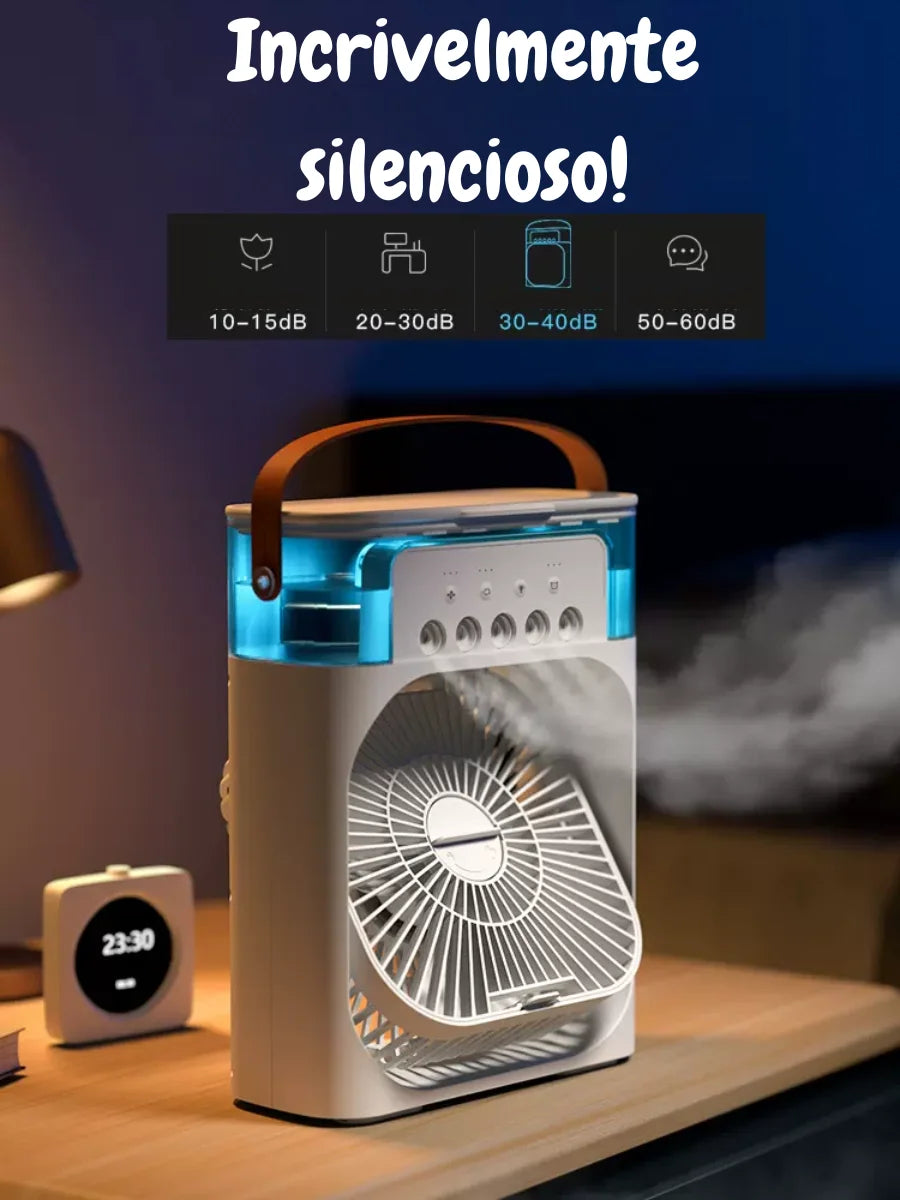 NOVIDADE!! 3 em 1 Climatizador Ventilador e Umidificador Usb C 3 Modos com Spray Ultrassonico Silencioso - ENVIO RÁPIDO