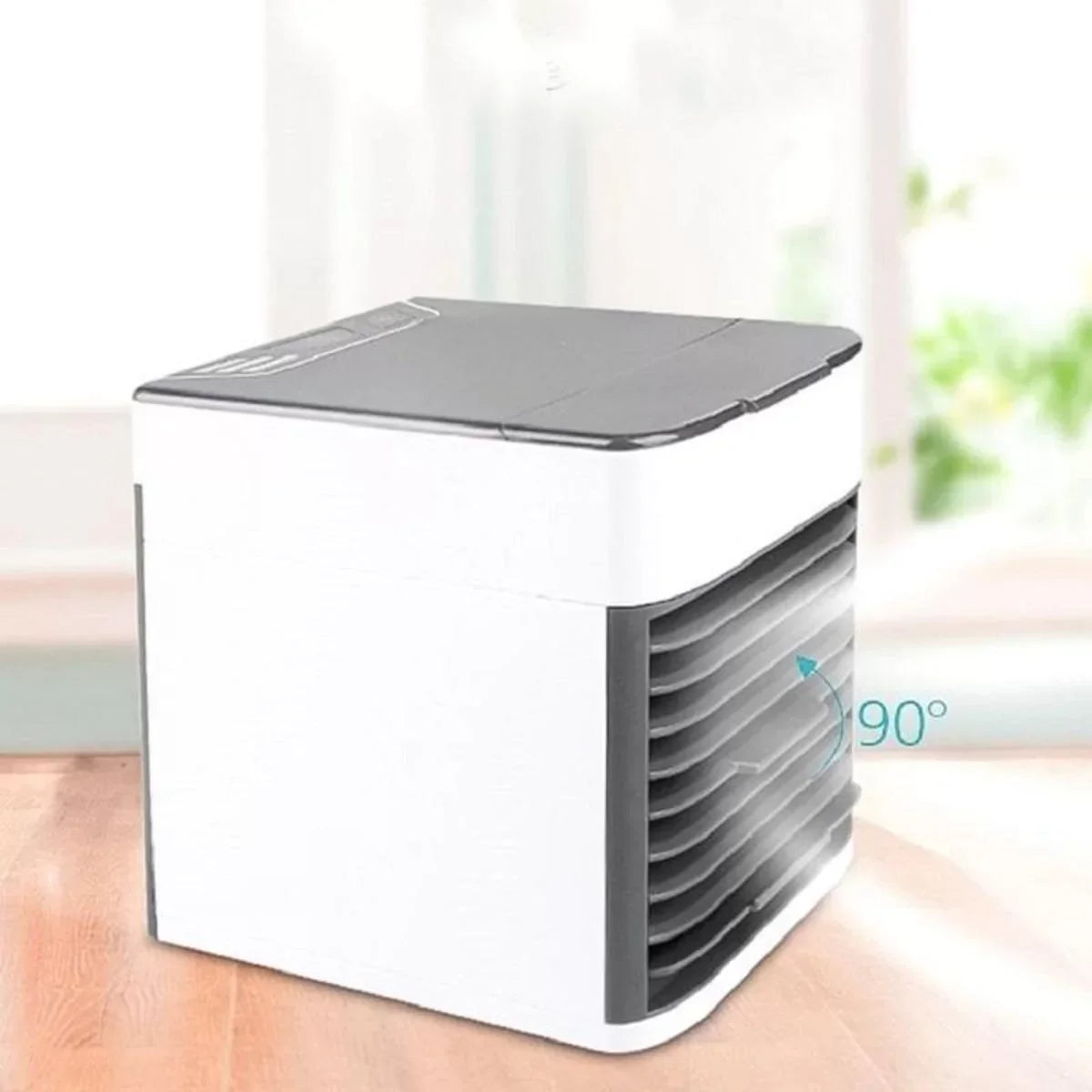 RAILY- Mini Ar Condicionado Portátil Cooler Umidificador Climatizador Luz Led Clima Artic 3 Velocidades Refrigerador Pessoal