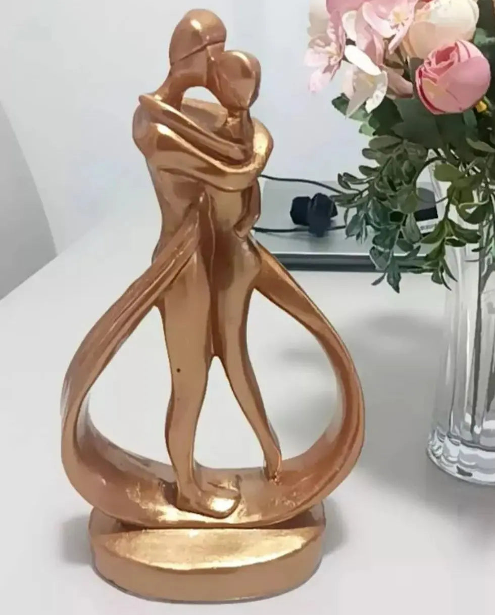 Casal Apaixonado-29 cm-Escultura Luxo (Fabricado no Brasil)