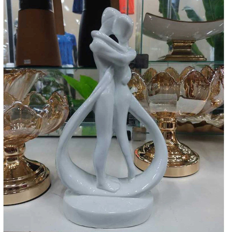 Escultura Casal Amado-29 cm-Resina-Decoração Luxo Made Brazil