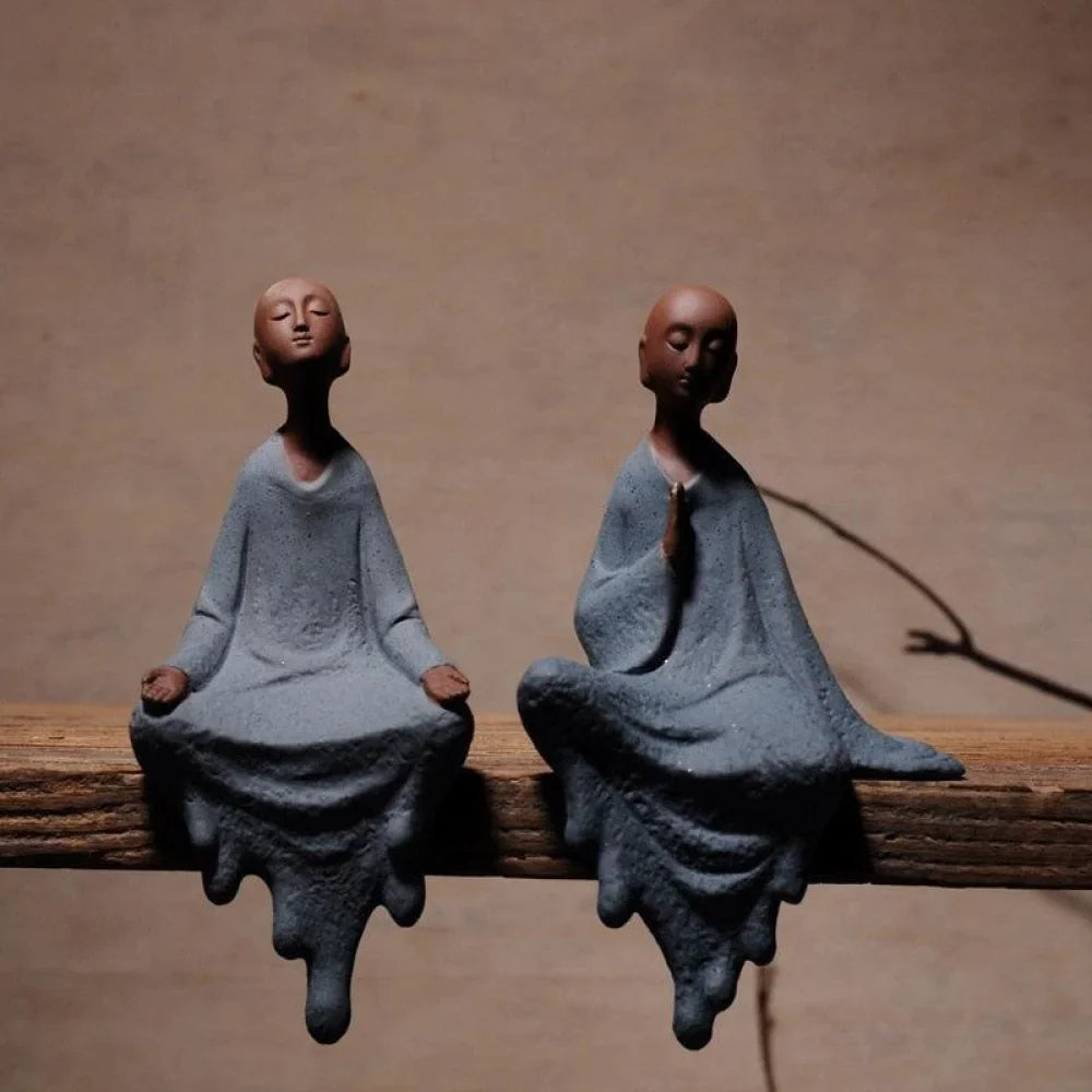 Escultura Monge Zen